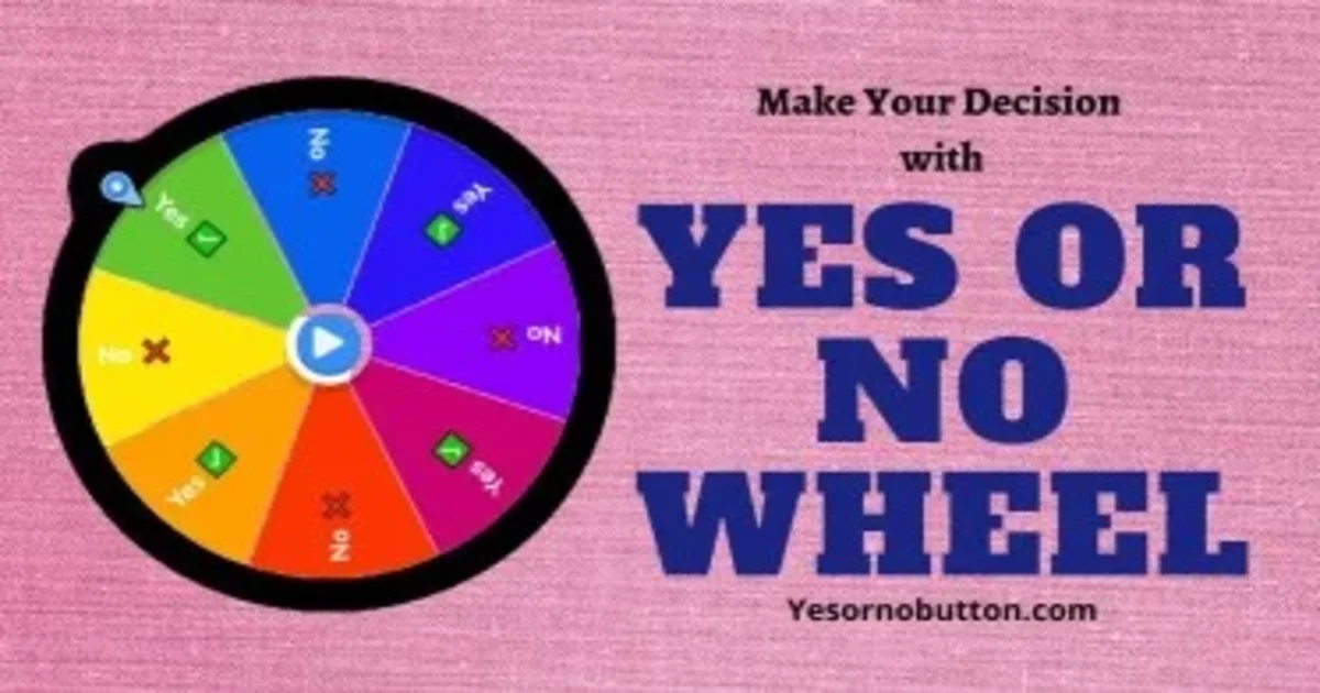 Yes or No Wheel | Free Online Spinner to Decide Yes No